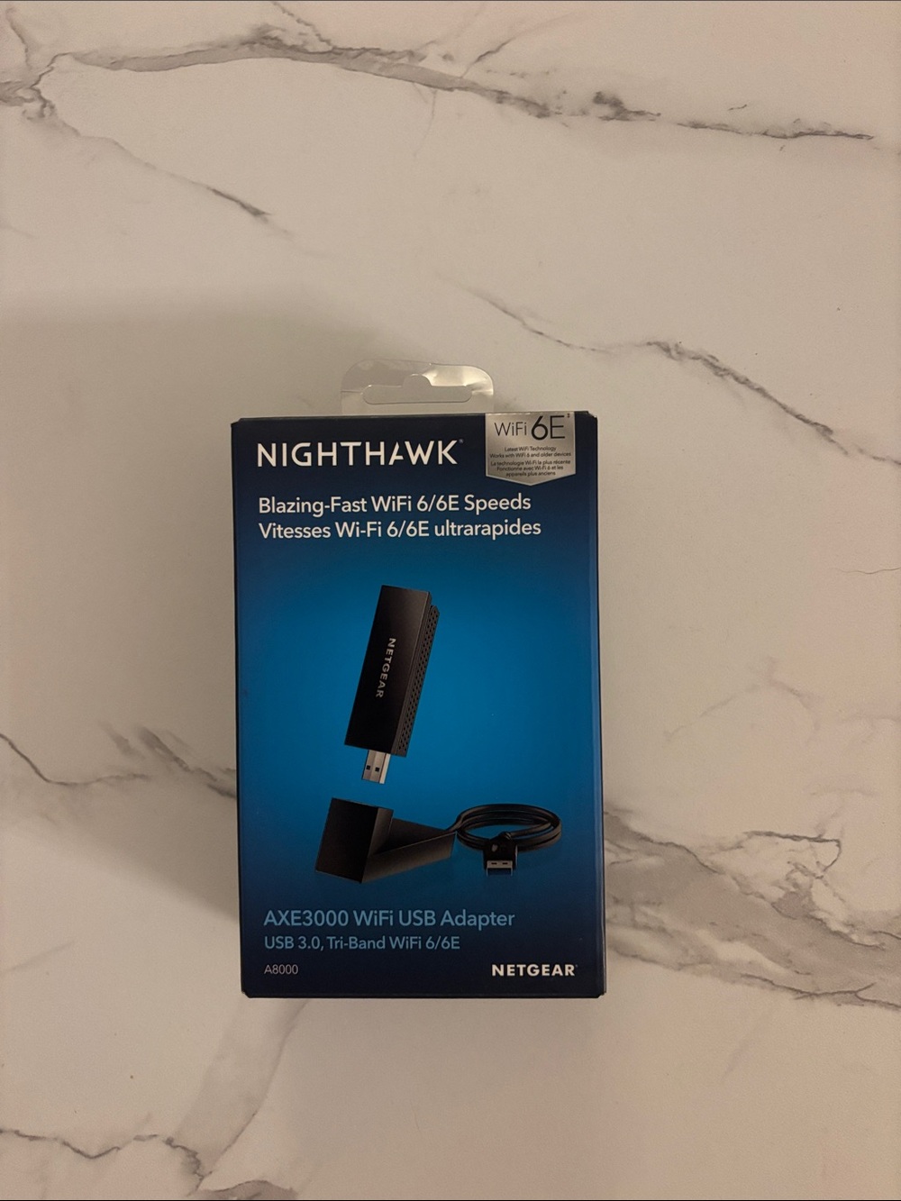 NETGEAR Nighthawk AXE3000 Black USB Wi‑Fi 6/6E Adapter